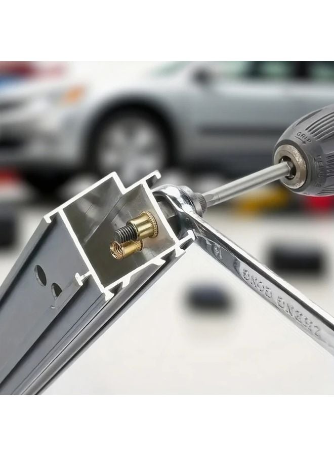 3 In 1 Heavy Duty Carbon Steel Riveting Tool Set With M5 M6 M8 Nozzles And Storage Case - Image 4