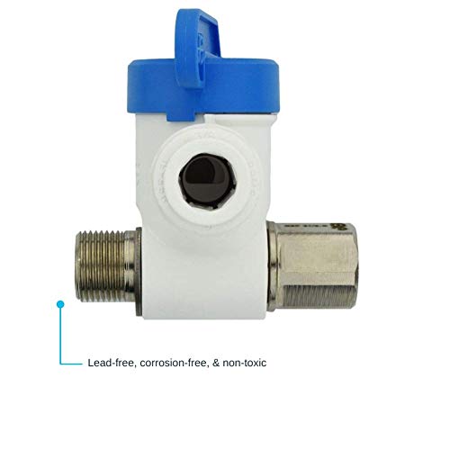 John Guest Speedfit 3/8 x 3/8 x 3/8 Inch Angle Stop Adapter Valve, Push to Connect Plastic Plumbing Fitting, ASVPP2LF - Image 4