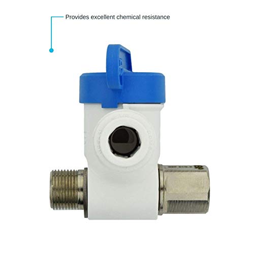 John Guest Speedfit 3/8 x 3/8 x 3/8 Inch Angle Stop Adapter Valve, Push to Connect Plastic Plumbing Fitting, ASVPP2LF - Image 3
