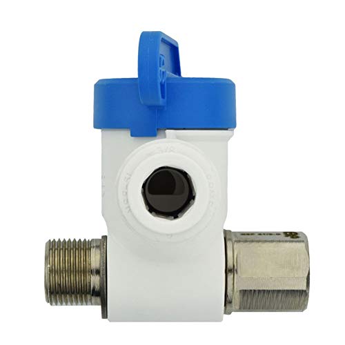 John Guest Speedfit 3/8 x 3/8 x 3/8 Inch Angle Stop Adapter Valve, Push to Connect Plastic Plumbing Fitting, ASVPP2LF - Image 1