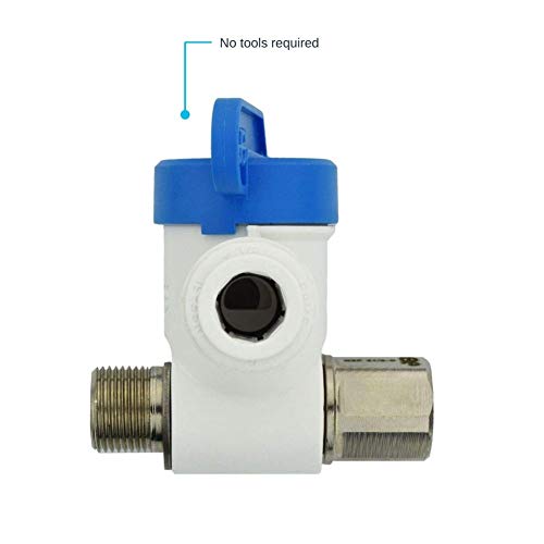 John Guest Speedfit 3/8 x 3/8 x 3/8 Inch Angle Stop Adapter Valve, Push to Connect Plastic Plumbing Fitting, ASVPP2LF - Image 5