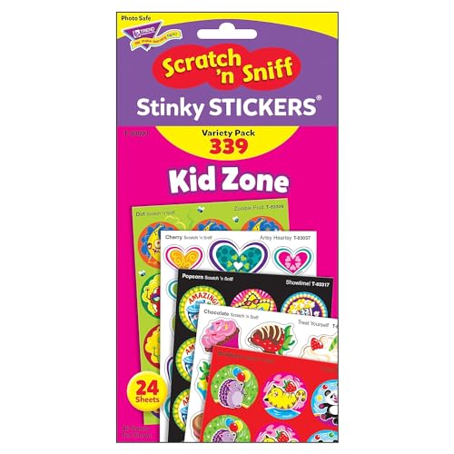 Trend Kid Zone Stinky Stickers Variety Pack by TREND Enterprises, Inc.; 339 ct.; 78 Designs, 8 scents - Image 3