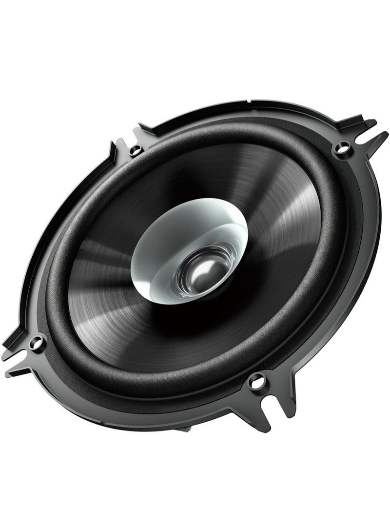 بايونير مكبر صوت سيارة Pioneer TS-G1310F ثنائي الغشاء، 5 بوصات، بقوة 230 واط، صوت قوي، غشاء IMPP لصوت جهير مثالي، طاقة إدخال مقدرة 35 واط، عمق التركيب 44.3 مم، أسود، مكبران صوت - Image 3