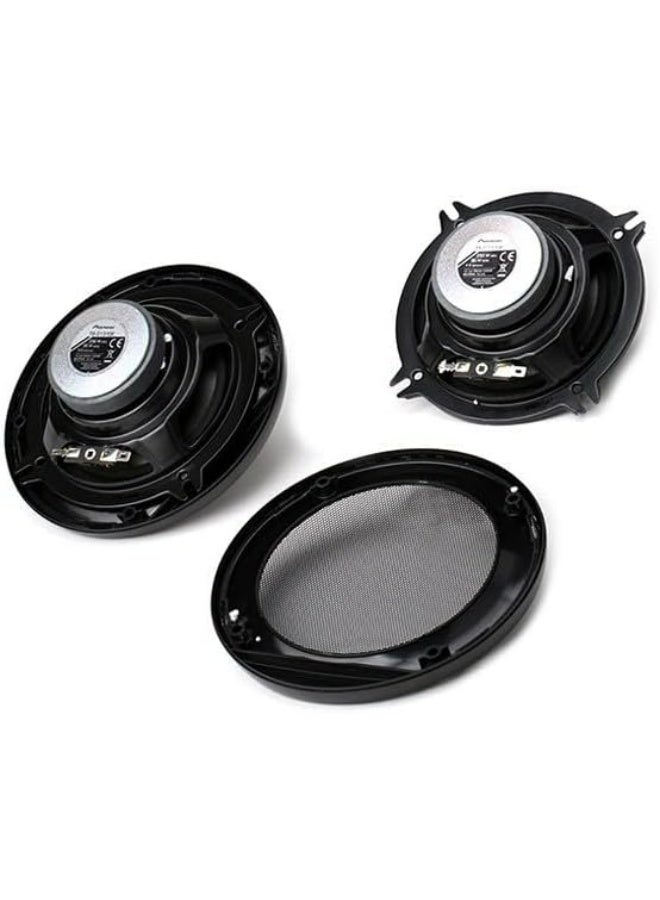 بايونير مكبر صوت سيارة Pioneer TS-G1310F ثنائي الغشاء، 5 بوصات، بقوة 230 واط، صوت قوي، غشاء IMPP لصوت جهير مثالي، طاقة إدخال مقدرة 35 واط، عمق التركيب 44.3 مم، أسود، مكبران صوت - Image 2
