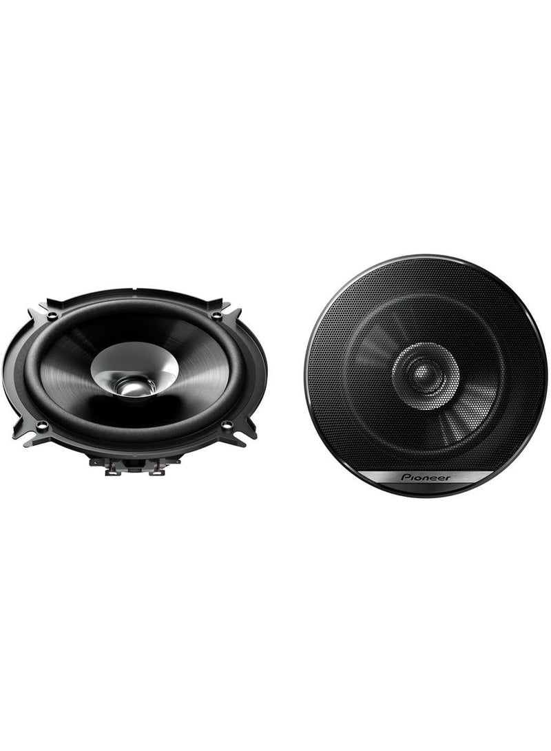 بايونير مكبر صوت سيارة Pioneer TS-G1310F ثنائي الغشاء، 5 بوصات، بقوة 230 واط، صوت قوي، غشاء IMPP لصوت جهير مثالي، طاقة إدخال مقدرة 35 واط، عمق التركيب 44.3 مم، أسود، مكبران صوت - Image 4