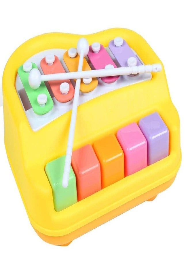 SUPRO 2 in 1 Musical Xylophone and Mini Piano for Kids - Educational Musical Instruments Toy Set for Babies Non-Battery- Assorted Color - Image 2