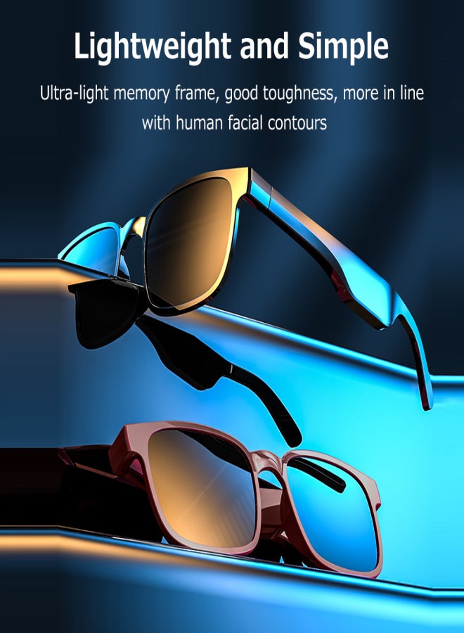 Smart Wireless BT5.0 Headset Music Glasses Outdoor Sports Headphone Stable Pairing Built-in Speaker Wide Compatibility Black - Image 5