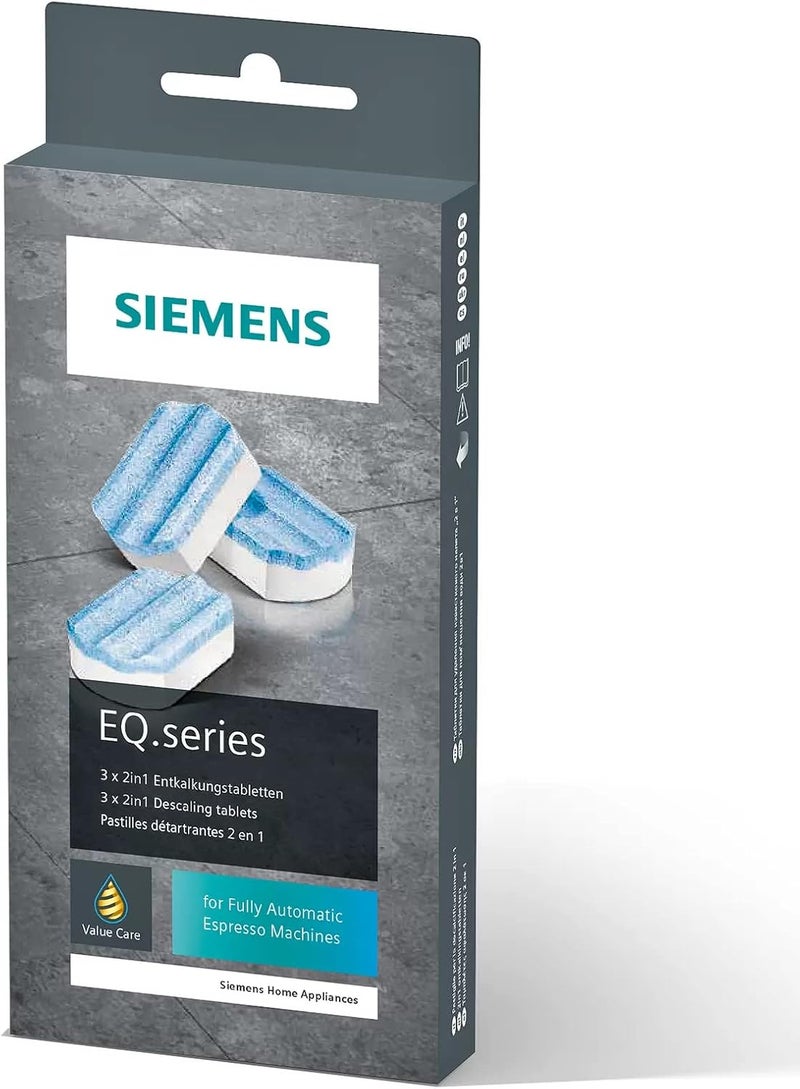 Siemens Descaling Tablets TZ80002A Removes Limescale and Protects Against Corrosion Original Accessories Suitable for EQ Series Coffee Machines Builtin Machines White Pack of 3 1 Pack - Image 3