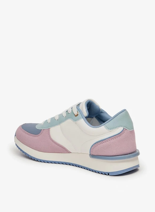 Lee Cooper Women's Panelled Sneakers with Lace-Up Closure