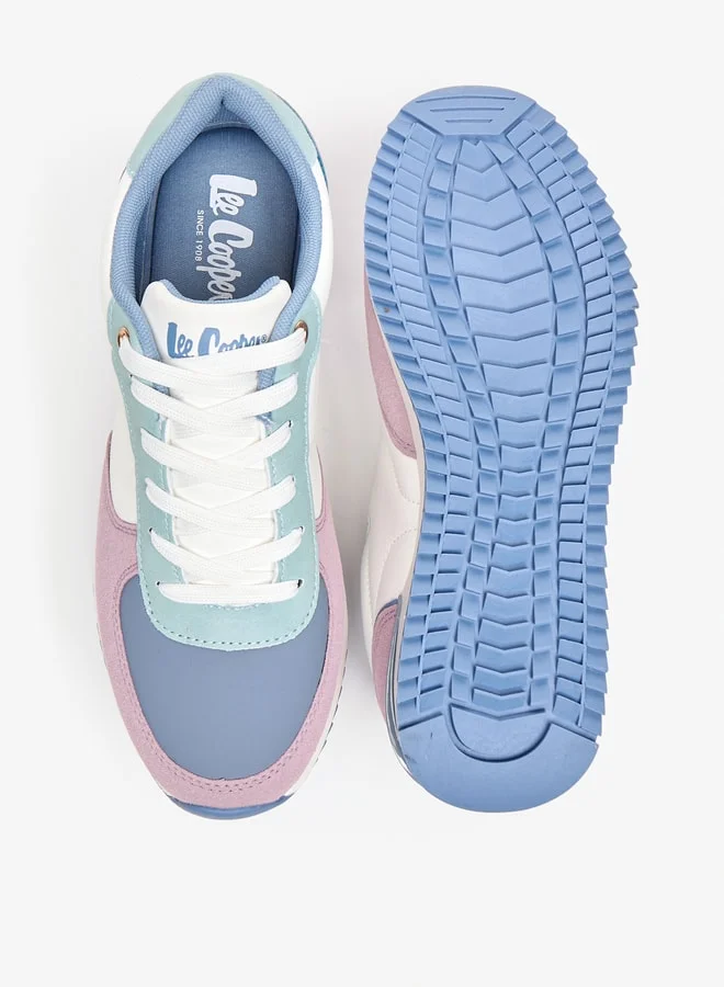 Lee Cooper Women's Panelled Sneakers with Lace-Up Closure