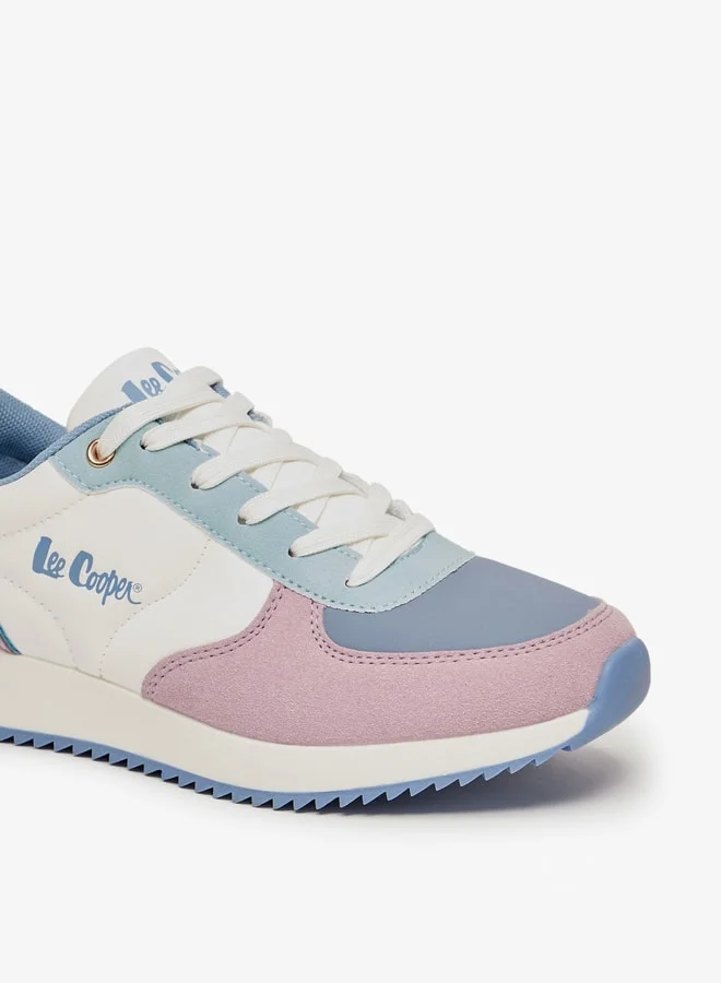 Lee Cooper Women's Panelled Sneakers with Lace-Up Closure