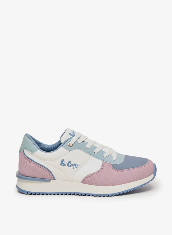 Lee Cooper Women's Panelled Sneakers with Lace-Up Closure