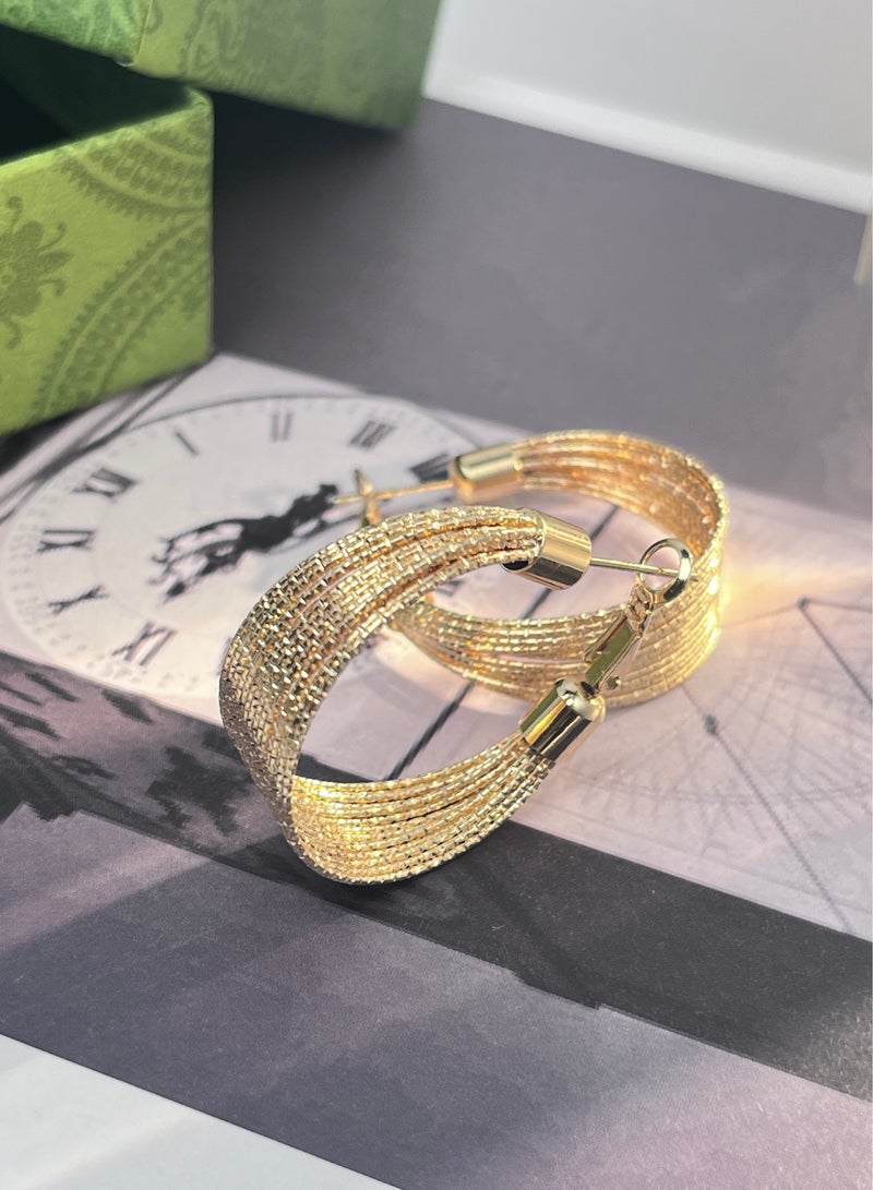 أقراط دائرية فاخرة أنيقة - Image 5