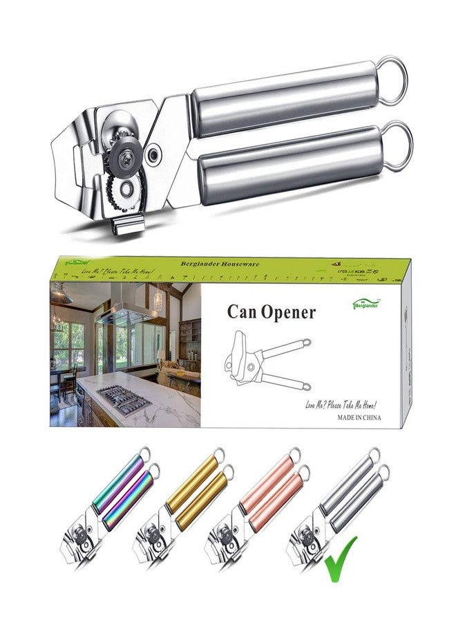 Berglander Can Opener, Stainless Steel Can Opener Hand Held, Smooth Edge Manual, Heavy Duty - Image 1