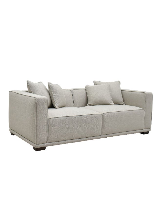 Micasa 3-Seater Elegant And Modern Design Sofa Light Brown 68 X 93 X 220 Cm Sf-008-3S - Image 2