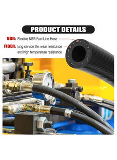 Generic 3/8 Inch ID Fuel Line Hose 10FT NBR Neoprene Rubber Push Lock Hose High Pressure 300PSI for Automotive Fuel Systems Engines  - Image 4