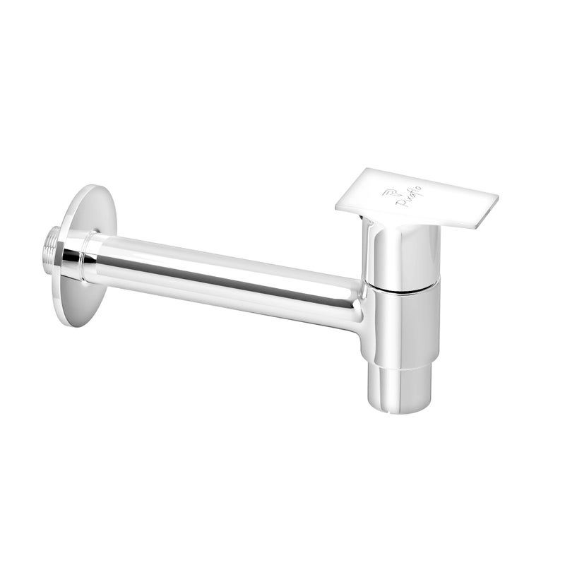 Pixaflo Nexus Brass Long Body Bib Cock Mouth Operated Tap with Wall Flange (Chrome) (Nexus-S) - Image 5