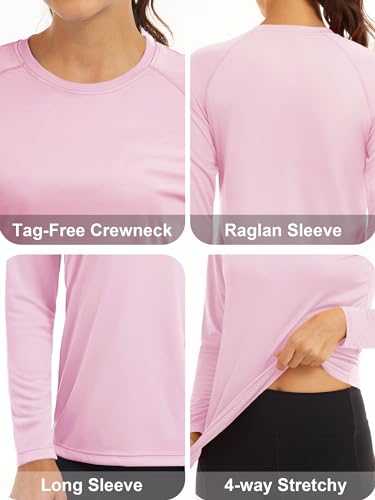 MAGCOMSEN Sun Protection Shirts for Women Running Shirts Women Long Sleeve Shirts Women Summer T Shirts for Women UV Shirts Lightweight Shirts - Image 4