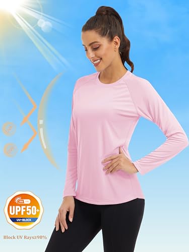MAGCOMSEN Sun Protection Shirts for Women Running Shirts Women Long Sleeve Shirts Women Summer T Shirts for Women UV Shirts Lightweight Shirts - Image 3