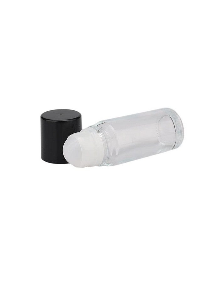 ConStore 2 Pcs 50Ml/1.7Oz Glass Deodorant Roller Bottle Empty Roll On Bottles Deodorant Containers Diy Rollerball Bottles For Sunscreen Moisturizer Cosmetics - Image 5
