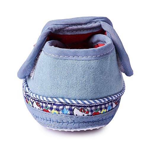 INSTABUYZ Baby Shoes 6-9 Months Blue, Unisex Infant First Walker Footwear, Soft Sole Anti Slip Newborn Shoes, Lightweight Comfortable Prewalker Booties for Boys Girls - Image 5