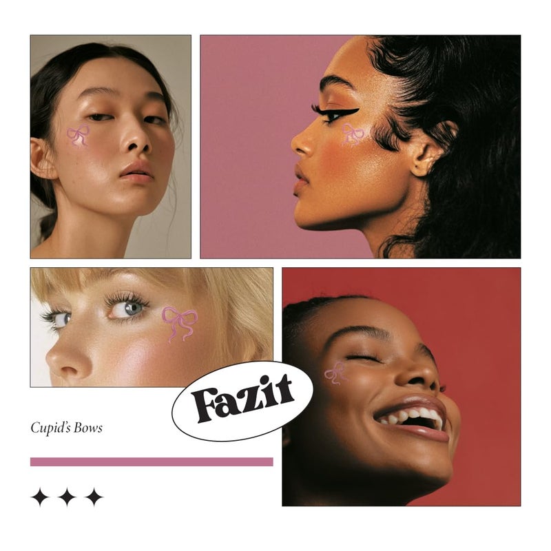 Fazit Makeup Patches - Cupid's Bow Speckles - Glow Up Make-Up Patches - Cute Glitter Makeup Accessories for Women - Cosmetic Glitter for Face - Image 5