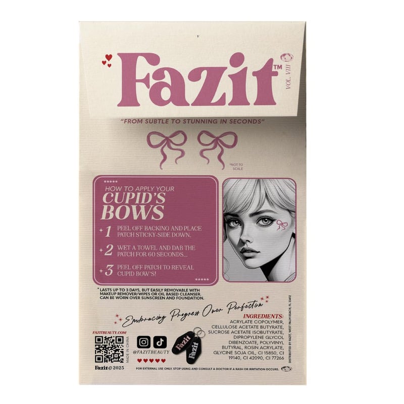 Fazit Makeup Patches - Cupid's Bow Speckles - Glow Up Make-Up Patches - Cute Glitter Makeup Accessories for Women - Cosmetic Glitter for Face - Image 2