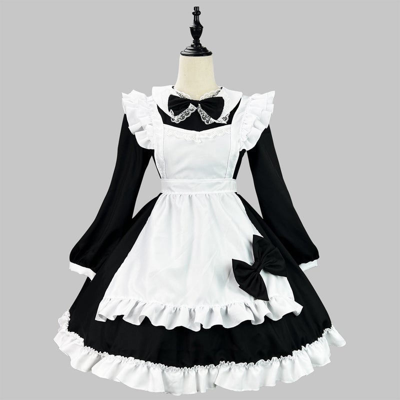 Original Super Cute Japanese Black And White Maid Suit Long-Sleeved Maid Suit Cosplay Performance Suit - Image 1
