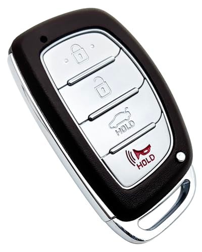AYGUCEKE Replacement Key Fob Shell Cover fit for Hyundai Sonata Santa Fe Tucson Keyless Entry Key Fob 4 Buttons - Image 3