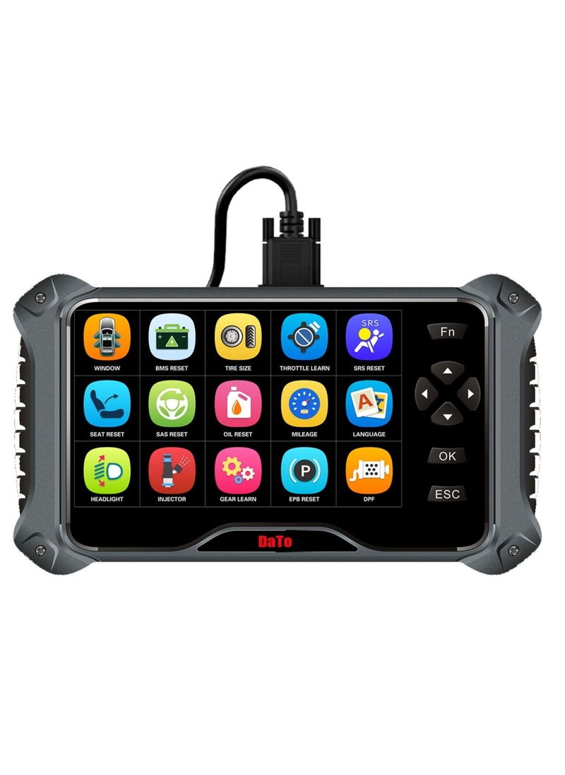 DATO AUTOMATIC CAR DIAGNOSTIC SCANNER DAS528 ALL SYSTEM DIAGNOSIS AND SERVICE FUNCTIONS INCLUDING ALL SYSTEM ENGINE AND 21SPECIAL FUNCTIONS AND 3 YEARS FREE SOFTWARE UPDATE  - Image 1