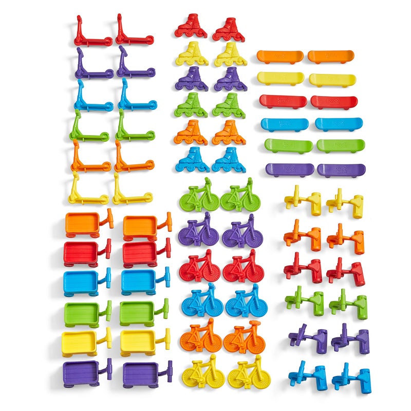 hand2mind Neighborhood Wheels Counters, Counters for Kids Math, Counting Toys, Color Sorting Toys, Transportation Toys, Math Manipulatives Kindergarten, Montessori Math Materials, Easter Egg Fillers - Image 5