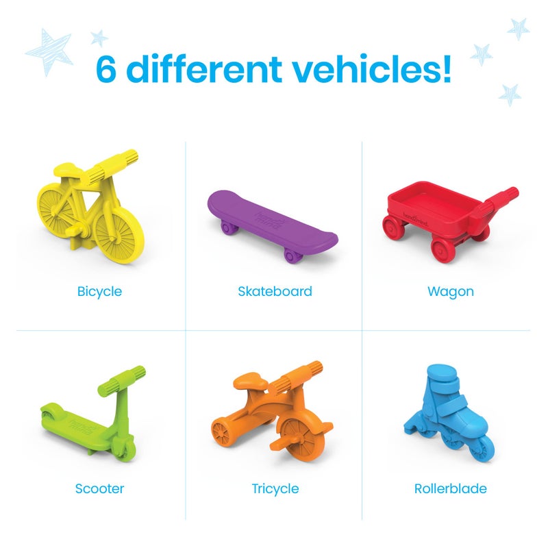 hand2mind Neighborhood Wheels Counters, Counters for Kids Math, Counting Toys, Color Sorting Toys, Transportation Toys, Math Manipulatives Kindergarten, Montessori Math Materials, Easter Egg Fillers - Image 3
