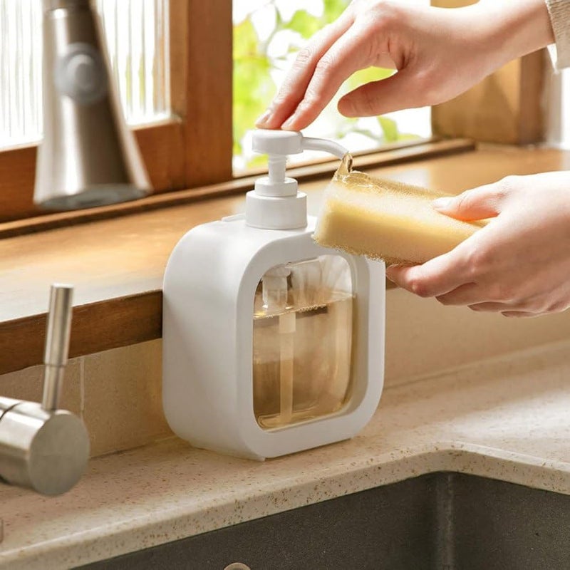 Premium Clear Plastic Liquid Dispenser - Refillable Pump for Soap, Lotion & More  - Image 3