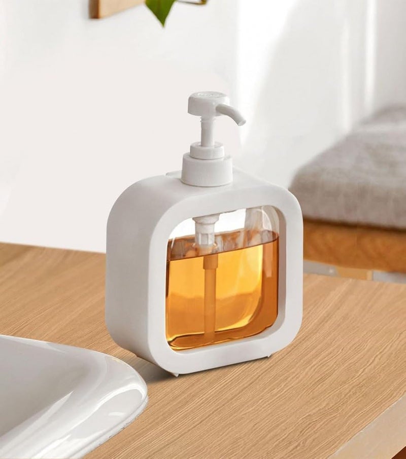 Premium Clear Plastic Liquid Dispenser - Refillable Pump for Soap, Lotion & More  - Image 1