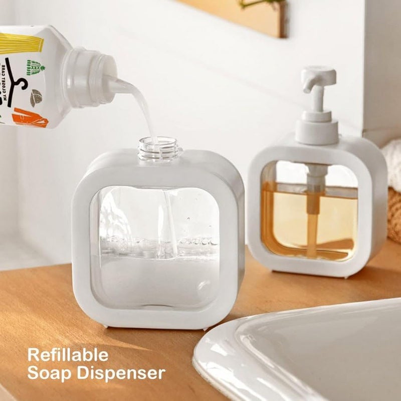 Premium Clear Plastic Liquid Dispenser - Refillable Pump for Soap, Lotion & More  - Image 5