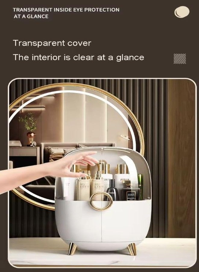 Azelf Cosmetic Storage Box Transparent Multi-Layer Anti-Dust Dust Covered Large Capacity Dressing Table Lipstick Skin Care Storage Box - Image 5