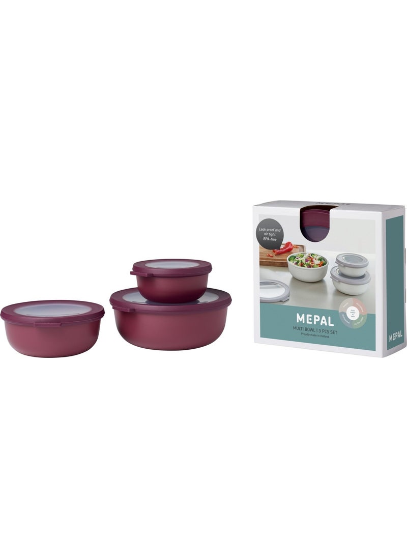 Set Cirqula Round 3 Storage Container Pcs Ml
