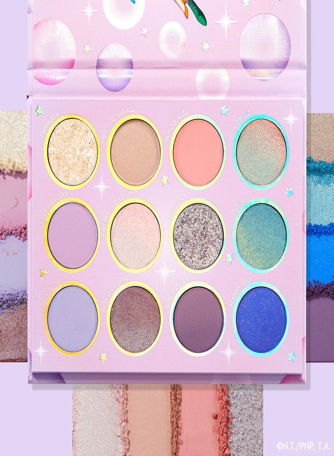 ColourPop x Sailor Moon For Love & Justice Eyeshadow Palette - Celestial Makeup Palette with Duo-Chrome, Metallic, Matte Finishes, Matte Sparkle & Glitter Finishes (0.5 oz) - Image 2
