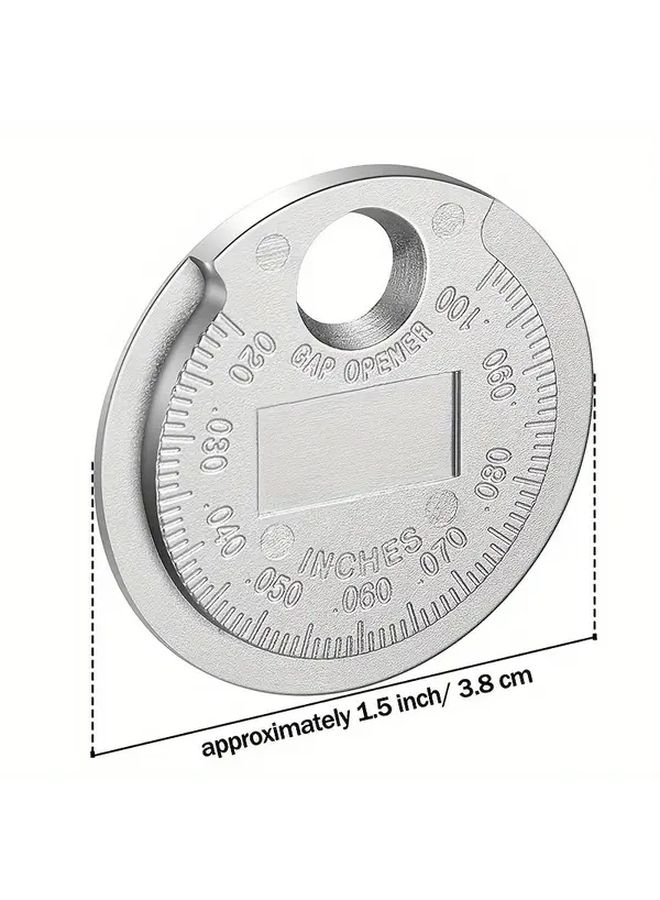 Precision Spark Plug Gap Tool Coin Type Measuring Gauge 0 02 0 09in Range Durable Metal 1pc - Image 2