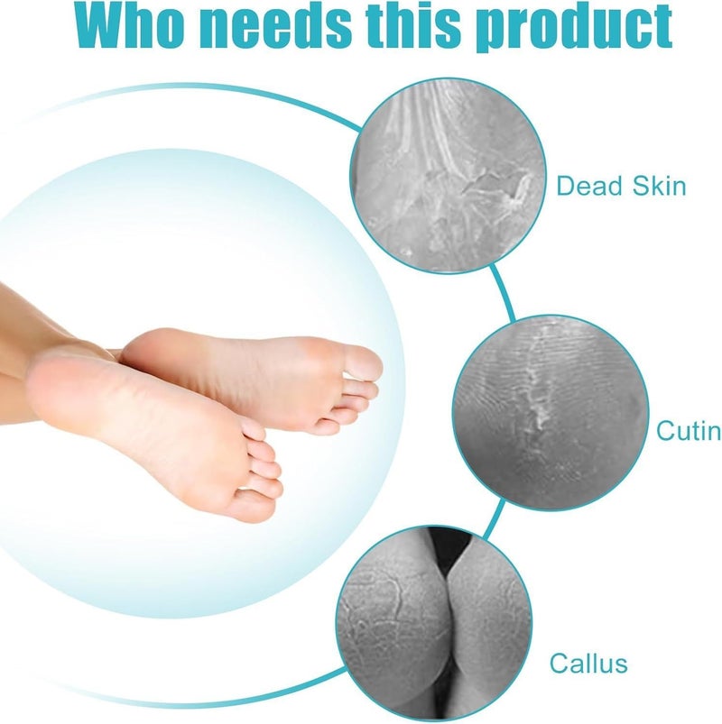 RIXTEC 4 In 1 Foot Pedicure Brush Kit Tool Multicolor Plastic Foot Pedicure Brush Cleanse and Buff for Feet Toes Nails Cleaning - Image 2