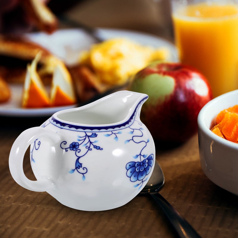 Small Creamer Pitcher Chinese Style Porcelain Coffee Creamer Pitcher with Handle - Image 4