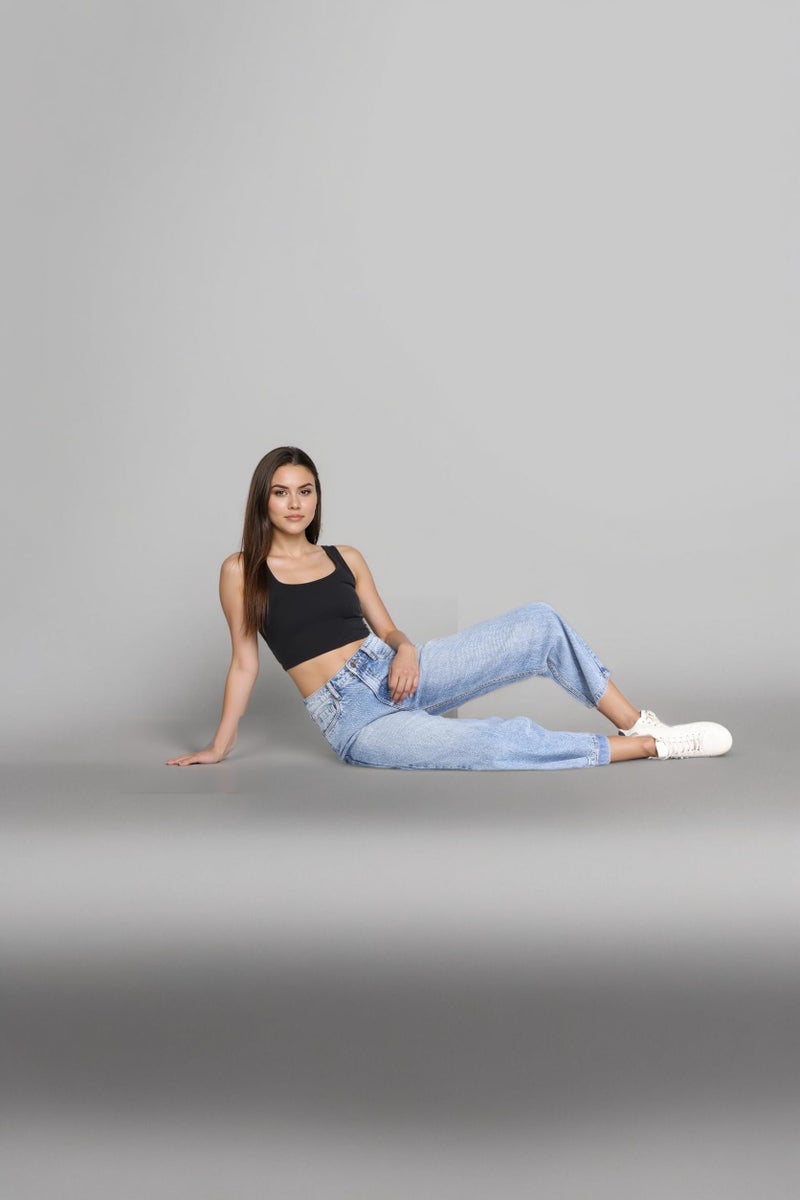 INKD Women's Jeans (INKSS25WJN-607-Sky Why-36) - Image 2
