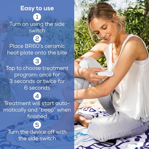 Beurer BR60 Insect Sting and Bite Relief, Bug Bite Healer for Chemical-Free Treatment of Insect Bites, Non-Toxic Natural Relief from Itching and Swelling, for Mosquito Bites - Image 4
