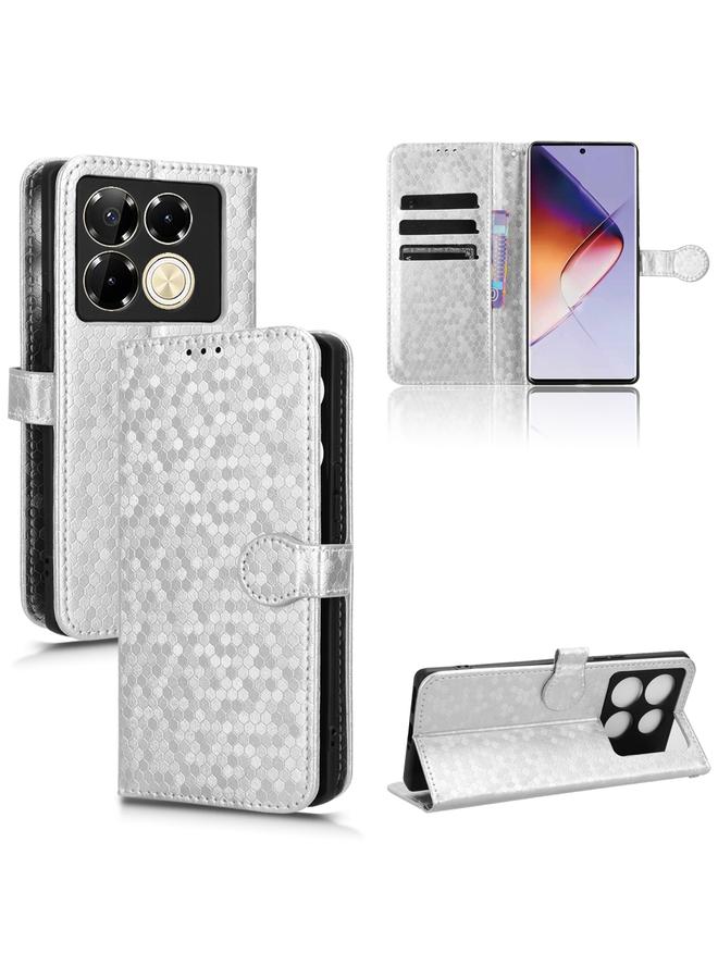 اس-توب جراب لهاتف Infinix Note 40 Pro 4G X6850 مصنوع من الجلد بتصميم نقاط قرص العسل - Image 1