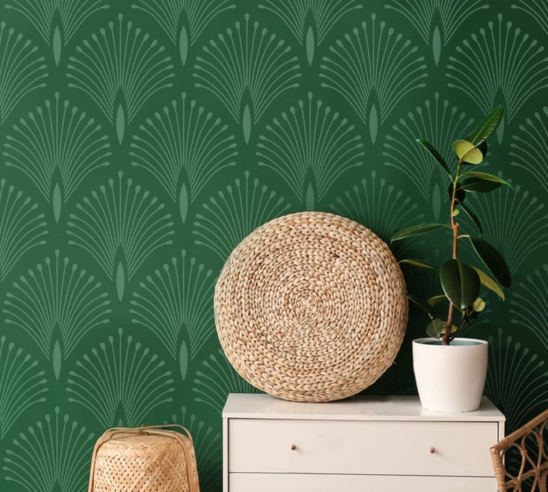 G GSS Designs Large Palm Wall Stencil 16x24Inch Art Wall Stencil for Painting Reusable Wall Pattern Stencil Floral Stencils for Walls - Image 2