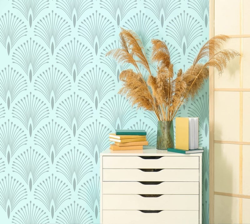 G GSS Designs Large Palm Wall Stencil 16x24Inch Art Wall Stencil for Painting Reusable Wall Pattern Stencil Floral Stencils for Walls - Image 4