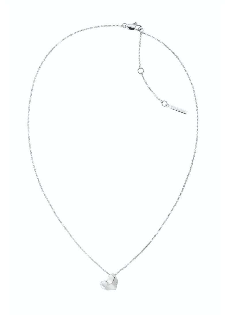 CALVIN KLEIN CALVIN KLEIN JEWELRY FACETED HEART FAMILY WOMENS PENDANT NECKLACE - 35000035 