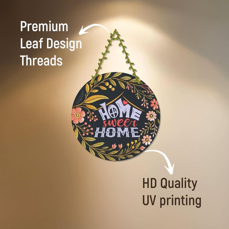 Divinity Decor home sweet home-Home & Wall Decoration Items for Entrance Gate Decor, Decorative Items for Living Room, Door, Bedroom, 10x10 inch | Welcome Home Wall Hanging Decor Items-38 - Image 3