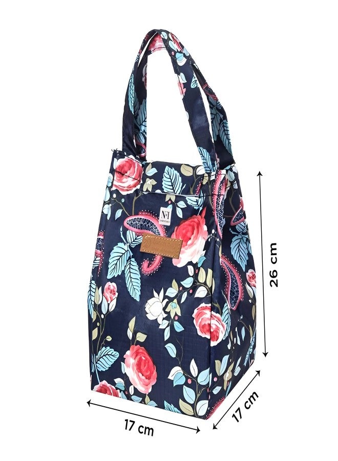 NFI essentials Printed Lunch Bag Thermal Portable Tiffin Bag for Food Travel & Picnic, Lunch Bag for Office - Image 4