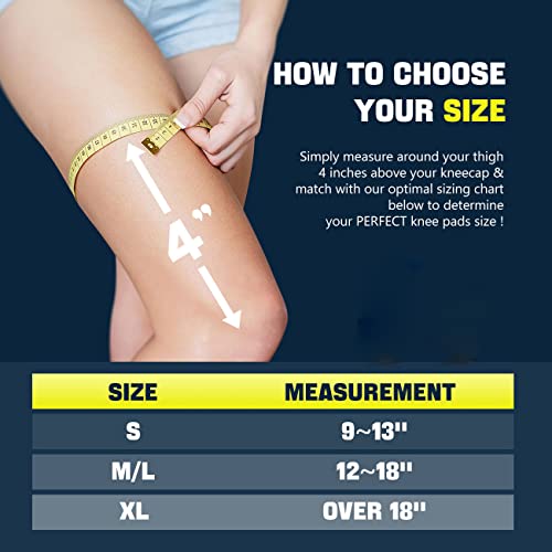 Rawxy Volleyball Knee Pads with High Shock Absorbing Cushion,Adult Junior Youth Men &Women Boy Girls Gift (white, Middle and Large) - Image 5